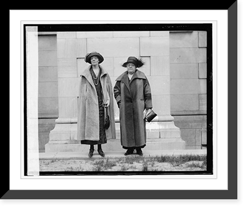 Historic Framed Print, Mrs. Chas. White Nash & Mrs. Walter A. Robinson,  17-7/8" x 21-7/8"