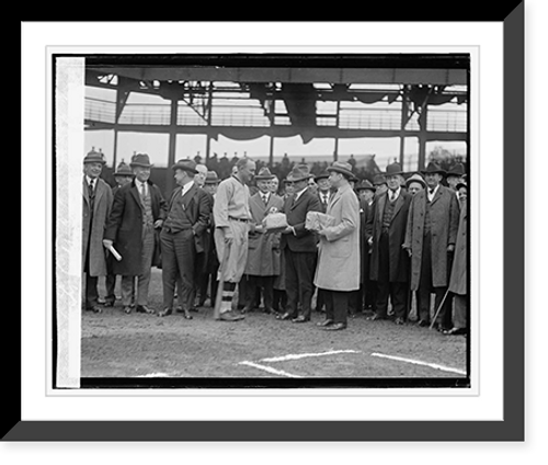 Historic Framed Print, Ty Cobb celebration, 5/10/24,  17-7/8" x 21-7/8"