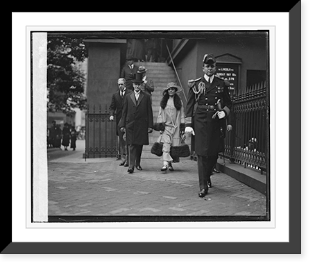 Pres. & Mrs. Coolidge at Wallace wedding, 5/14/24 Classic, Historic Reproduction