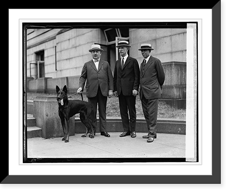 Police Com. Enright of New York, Maj. Sullivan & Col. R. Waldo, 7/30/24, Antique Print