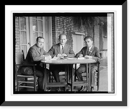 Historic Framed Print, Chas. Swem, Nathan Behrin, and Solomon Powsner (Shorthand Rep. Con.), [8/20/24],  17-7/8" x 21-7/8"