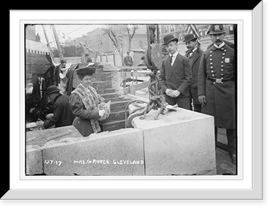 Mrs. Grover Cleveland, policeman, and others Classic, Historic Reproduction