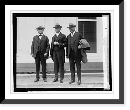 Cong. Wm. S. Vare, Mayor W. Freeland, Kendrick, Chas. B. Hall at White House, 9/24, Vintage Poster