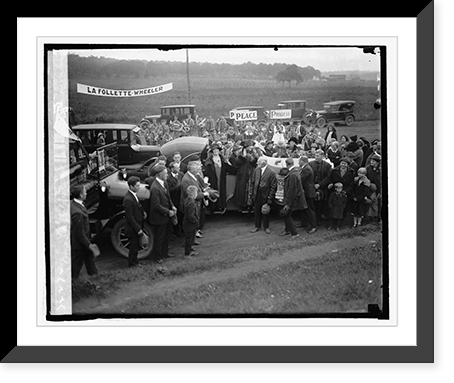 Mrs. LaFollette at Mt. Lake Park, Md., 9/29/24 - 2 Classic, Antique Poster