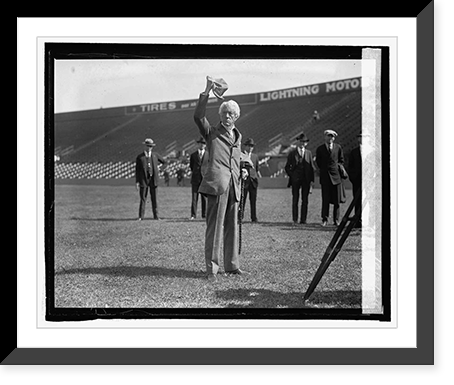 Judge Landis at Wash. B.B. Park, 10/2/24, Historic Print
