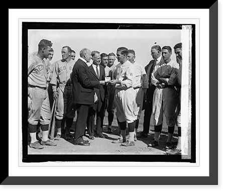 Presentation to Bucky Harris by Chamber of Commerce, 9/6/24 - 3, Historic Print
