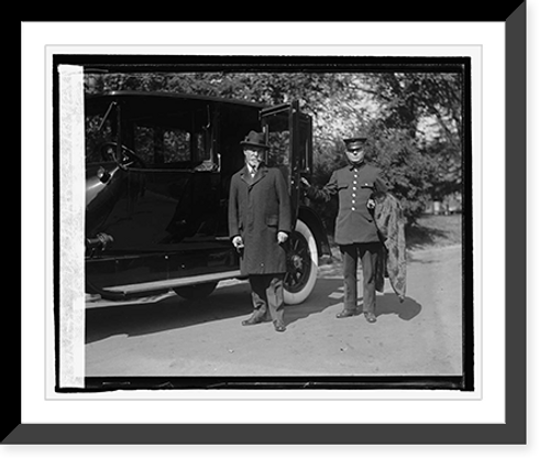 Historic Framed Print, Ambassador Jusserand at White House, 10/9/24,  17-7/8" x 21-7/8"