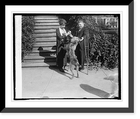 Historic Framed Print, Leo B. Clark presents Forget-Me-Not to Mrs. Coolidge, [10/23/24] - 2,  17-7/8" x 21-7/8"