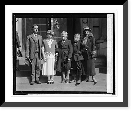 Mr. & Mrs. R.O. Marsh with White Indians, 10/15/24, Antique Print