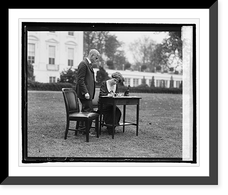 Mrs. Coolidge votes by mail, 10/30/24 - 4, Vintage Wall Art