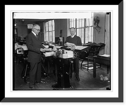 Historic Framed Print, Bonus Bureau, Authentication Machine, 11/24/24,  17-7/8" x 21-7/8"