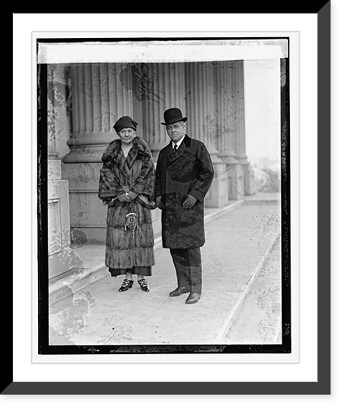 Historic Framed Print, Senator-Elect & Mrs. Frederick M. Sackett of Kentucky, 12/11/24,  17-7/8" x 21-7/8"