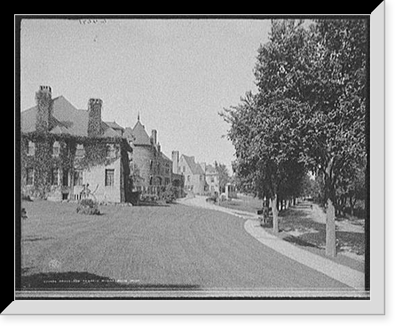 Historic Framed Print, Groveland Terrace, Minneapolis, Minn.,  17-7/8" x 21-7/8"