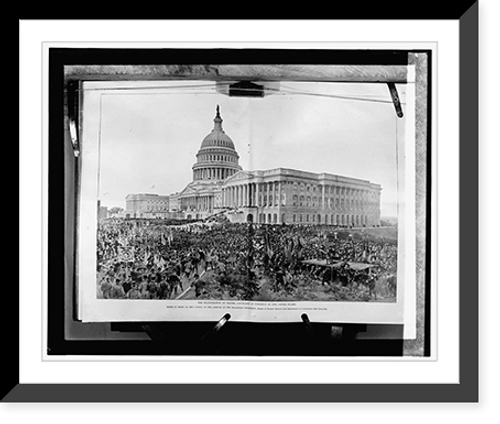 Historic Framed Print, Cleveland Inauguration,  17-7/8" x 21-7/8"