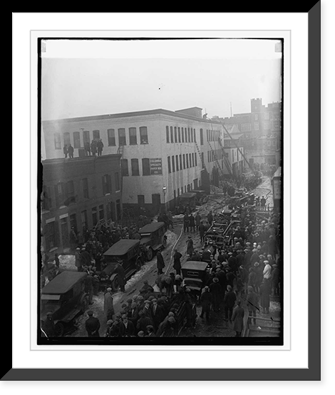 Fire at Columbia Specialty Paper Box Co., 1/23/25, Antique Print