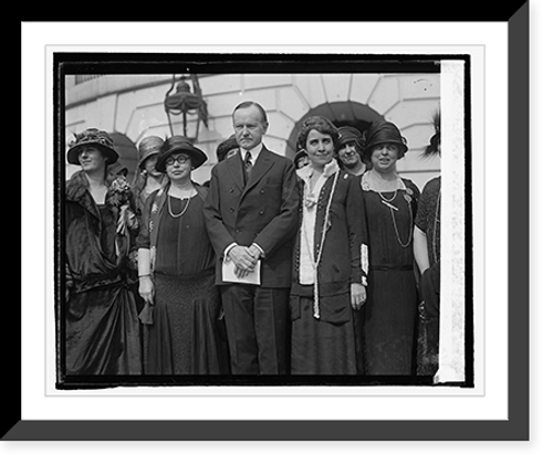 Historic Framed Print, Reps. of 16 Natl. Women's patriotic groups at W.H. - 2,  17-7/8" x 21-7/8" Historic Framed Print, Reps. of 16 Natl. Women's patriotic groups at W.H. - 2,  17-7/8" x 21-7/8"