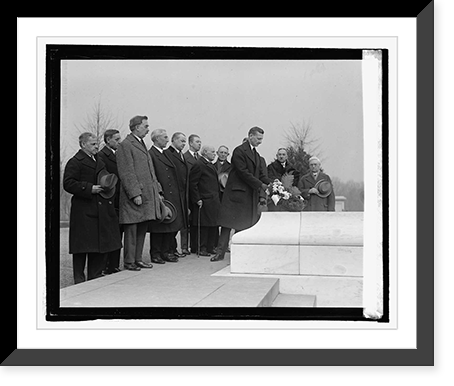 Wm. M. Coffine and Sons of Veterans at Tomb of Un. Soldier, 2/16/25, Antique Wall Art