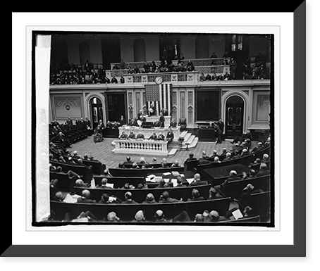 Historic Framed Print, Final count of electorial votes, [2/11/25],  17-7/8" x 21-7/8"