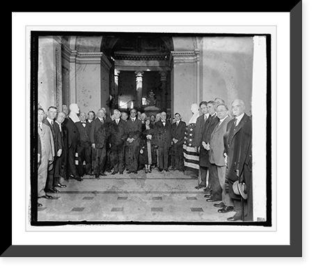 Unveiling of busts of Champ Clark and Rep. J.R. Mann at Captiol, 2/28/25, Vintage Poster