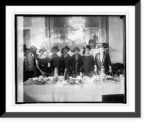 Historic Framed Print, Senate ladies luncheon at Capitol,  17-7/8" x 21-7/8"