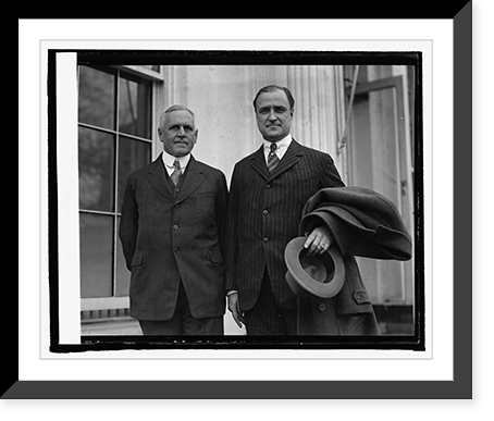 Historic Framed Print, E.H. Goodwin & R.F. Grant of Chamber of Commerce, U.S.A., 3/21/25,  17-7/8" x 21-7/8"