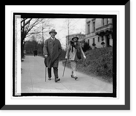 Antique Photo Print - Rep. and Mrs. John Philip Hill of Md, 1925