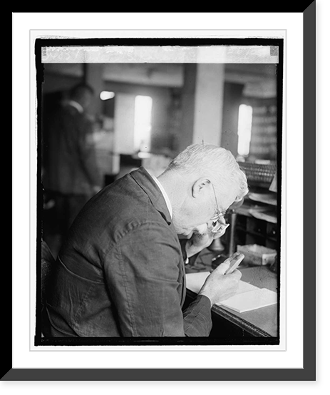 Walter S. Kaze, finger print expert of U.S. Army, 3/26/25, Historic Reproduction