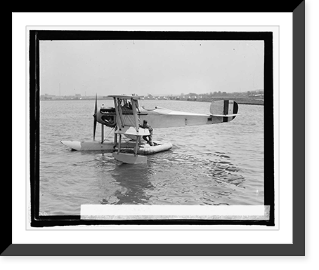 Lt. R.E. Byrd with rubber life boat, 4/27/25, Vintage Print