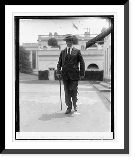 Historic Framed Print, Chas. Evans Hughes at W.H., 6/6/25,  17-7/8" x 21-7/8"