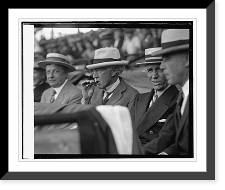 John Heydler & Judge Landis raising of championship flag, 6/11/25, Antique Print