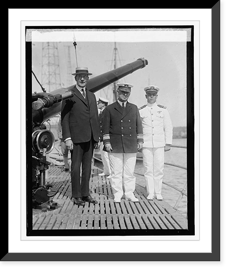 Sec. Wilbur inspecting S-45 at Wash. Navy Yard, 6/12/25, Vintage Wall Art