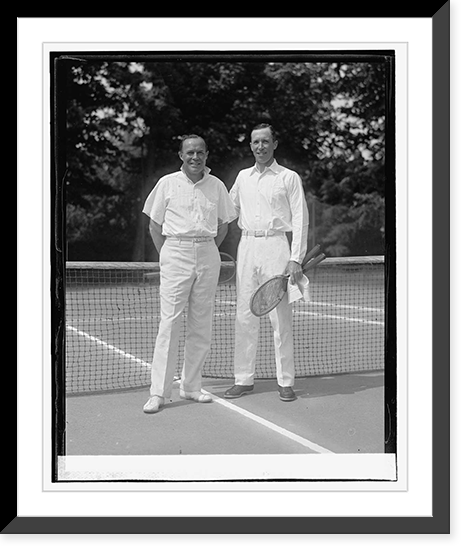 Historic Framed Print, Col. W.C. Johnson & Commander Walter Anderson, [6/20/25],  17-7/8" x 21-7/8"