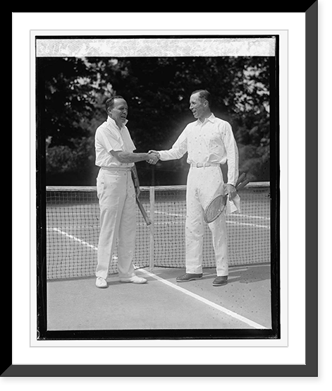 Historic Framed Print, Col. W.C. Johnson & Commander Walter Anderson, 6/20/25,  17-7/8" x 21-7/8"