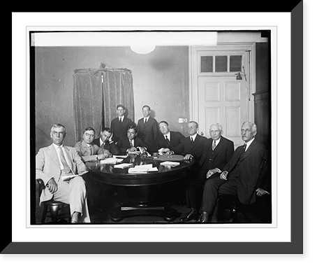 Historic Framed Print, U.S. and Italian debt refunding commission, 6/25/25,  17-7/8" x 21-7/8"