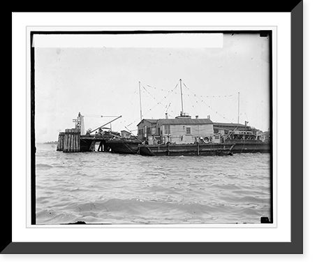 Historic Framed Print, U.S. Naval Research Laboratory, Bellevue, D.C., 6/29/25,  17-7/8" x 21-7/8"