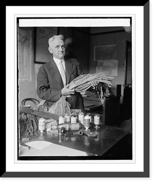 Historic Framed Print, Ben D. Hill, tobacco specialist, Dept. of Commerce, [8/4/25],  17-7/8" x 21-7/8"