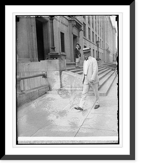 Historic Framed Print, E.C. Yellowly, Chief of gen. prohibition agents, 8/18/25,  17-7/8" x 21-7/8"