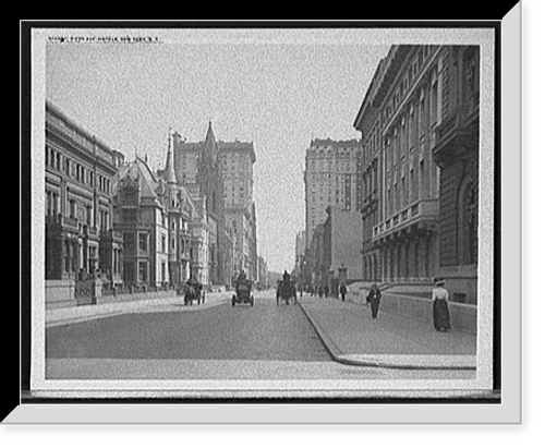 Historic Framed Print, Fifth Ave. hotels, New York, N.Y.,  17-7/8" x 21-7/8"