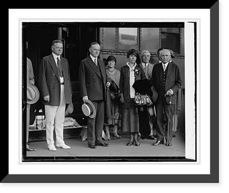 Pres. Coolidge & party return from Swampscott, 9/10/25, Vintage Poster