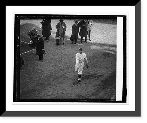 Historic Framed Print, Walter Johnson, World Series, 1925,  17-7/8" x 21-7/8"