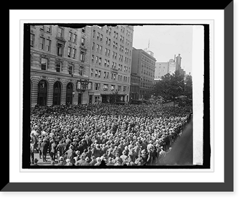 Historic Framed Print, Crowd at star scoreboard World Series, 1925,  17-7/8" x 21-7/8"