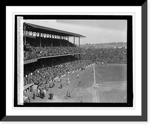 Historic Framed Print, Crowd at World Series, 1925,  17-7/8" x 21-7/8"