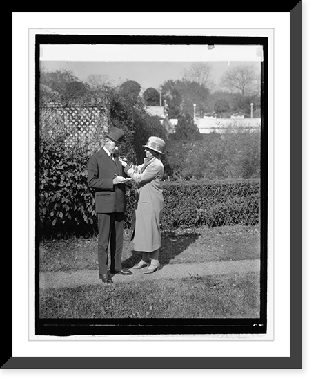 Historic Framed Print, Pres. Coolidge enrolls in Red Cross, 10/29/25,  17-7/8" x 21-7/8"