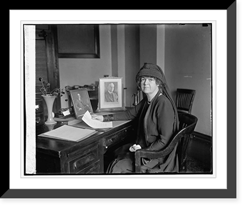 Historic Framed Print, Mrs. John Jacob Rogers at Veterans Bureau, 11/18/25,  17-7/8" x 21-7/8"