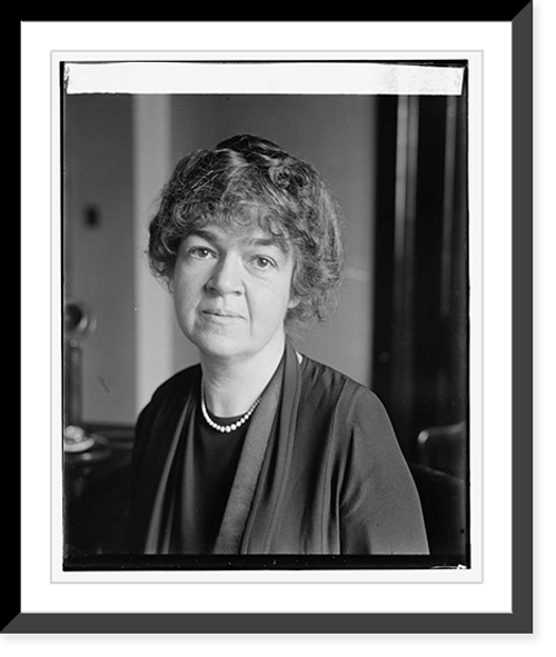 Historic Framed Print, Mrs. John Jacob Rogers at Veterans Bureau, [11/18/25],  17-7/8" x 21-7/8"