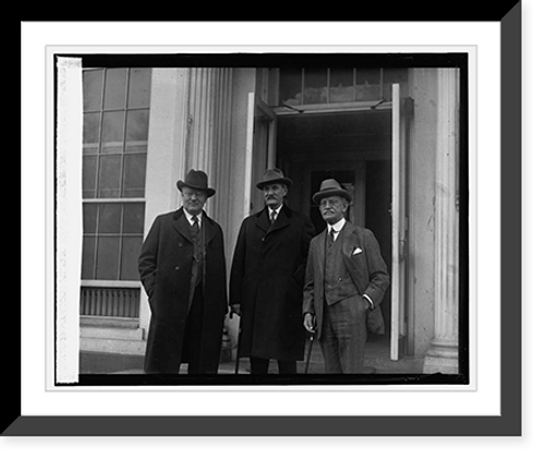 Historic Framed Print, Senators J.E. Watson, A.B. Cummins & R.P. Ernst, 12/1/25,  17-7/8" x 21-7/8"