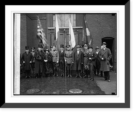 Ignace Paderewski with American Legion officials, 12/21/25, Historic Reproduction