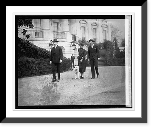 Historic Framed Print, Pres. Coolidge & family, 12/30/25 - 2,  17-7/8" x 21-7/8"