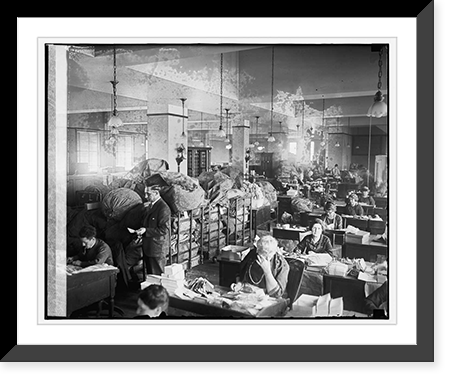 Historic Framed Print, Dead letter office, P.O. Dept. & Supt. Fred C. Staley, 1/26/26,  17-7/8" x 21-7/8"