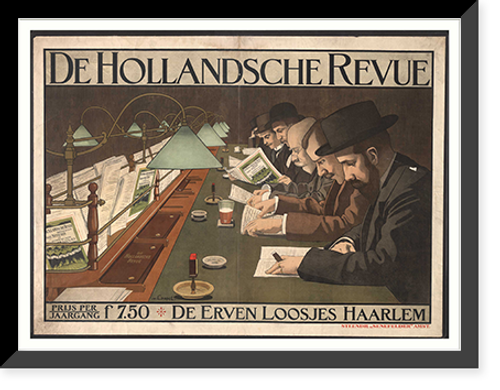 Historic Framed Print, De Hollandsche Revue. v. Caspel.,  17-7/8" x 21-7/8"